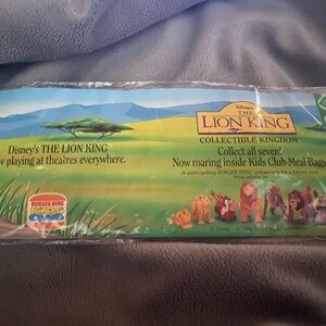 1994 Disney The Lion King Burger King Kids Club Booklet New in Plastic
